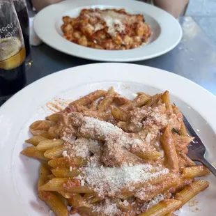 Penne vodka  Gnocchi