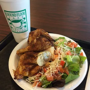 chicken wings and fried chicken, food