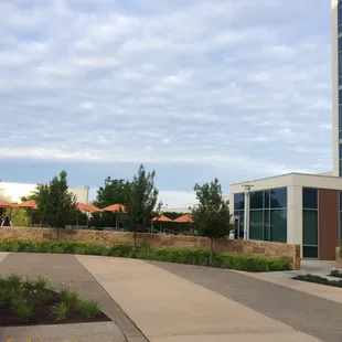 Looking east towards the back entrance which is to the right of the tables. Back entrance only open until 7pm.