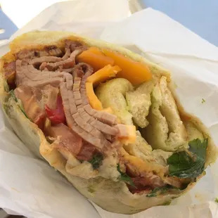 Asada steak wrap