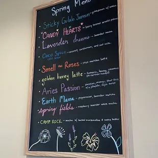 Spring menu!