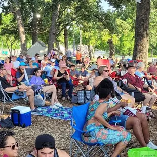 Nice shady area to enjoy the show.