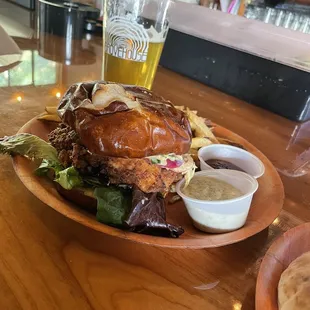 Fried Chicken Sandwich with Fries