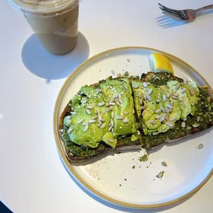 Pesto Avocado Toast