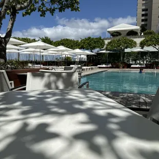 If eating here they will not let you use the pool.