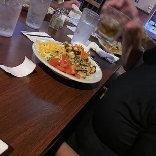 a man enjoying a meal