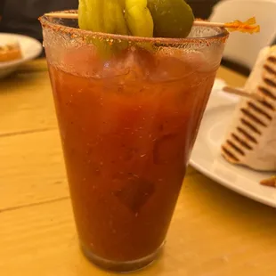 Bloody Maria with tequila