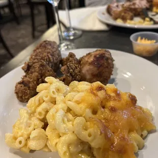 Chicken and Mac and cheese