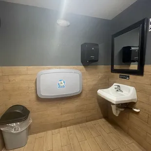 Baby change station for the win!