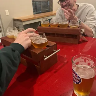 Beer flights and buds