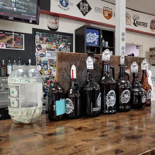 Growlers available for purchase