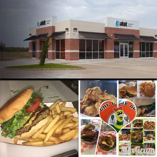 a collage of photos of food