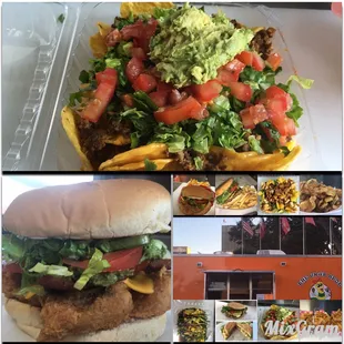 a variety of food items