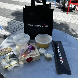 Mini chef set including reusable bag