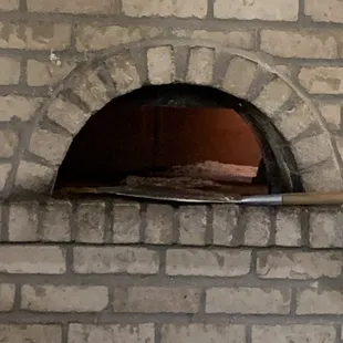 The pizza oven at the Gruff