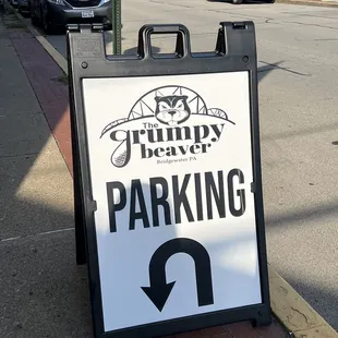 a parking sign