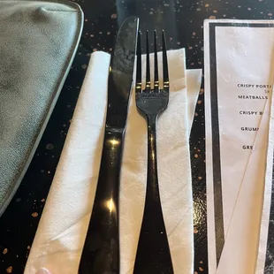 Amazing black silverware
