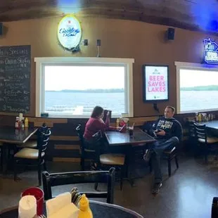 Check out all the seat options with views of the lake!!!