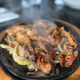 Chicken fajitas