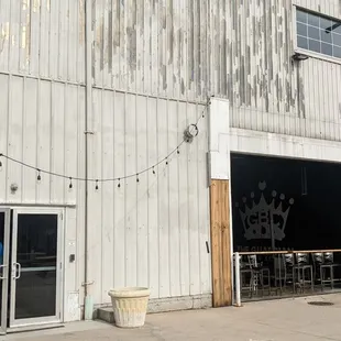 the outside of the building