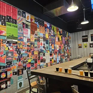 Mural with all their past brews