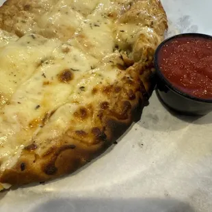 "GDCB" I loved the fire grilled flavor, but overall this was just ok as far as cheesy garlicky breads go.