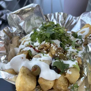 Loaded Yuca Fries