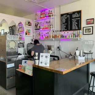 Barista area. Small but productive