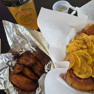 Cubano y maduros.