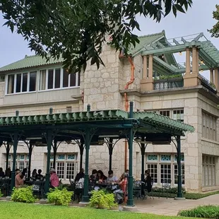 It is on the inside of the property of the Pioneer Flour Mill, you need to walk after steps