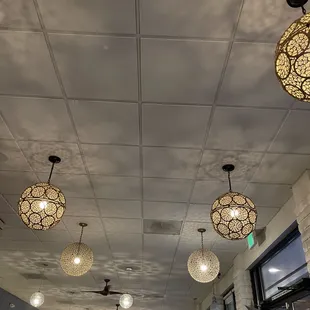 the dining area of a restaurant