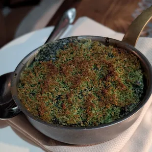 Creamed spinach side