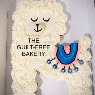 Llama cupcake gender reveal