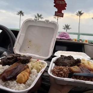 Oxtails  Jerk Chicken