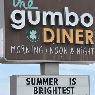 a sign for a restaurant