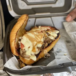 Classic Philly Cheesesteak without onions or bell peppers
