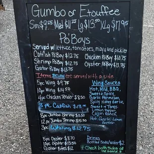 Menu 5/27/21. Julington Creek Plantation
