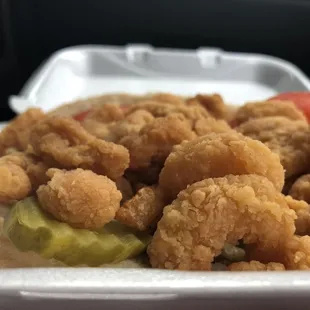 I couldn't wait to devour it. The shrimp are seasoned just right!