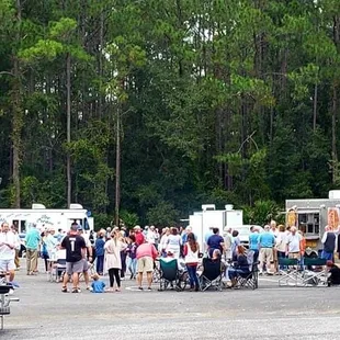 Neighborhood food truck night The Gumbo Man