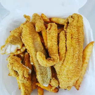 Catfish and Fries were "Delish"!