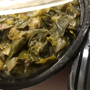 Gumbo ZHerbs (aka Greens hahaa I thought it was going to be actual gumbo on the side hehehhe)