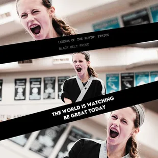 The world is watching. 
Be great today!