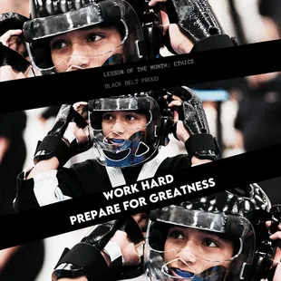 Work HARD.
Prepare for GREATNESS..  
#BlackBeltProud