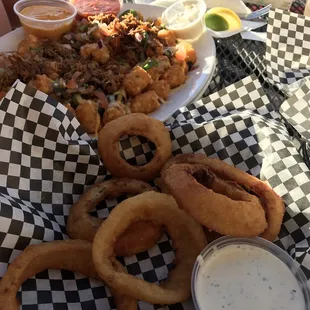 Onion Rings &amp; Loaded Tater Tots