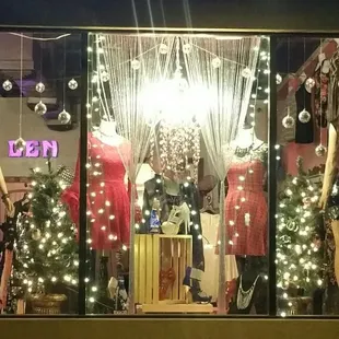 New years window display