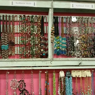 A wide variety of unique jewelry