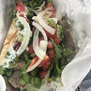 Lamb beef gyro! The real deal! Fresh!