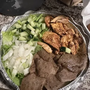 Chicken and Lamb Gyro Platter