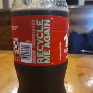 a bottle of soda