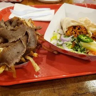 Chicken Shawarma with Gyro fries